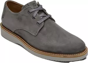Dunham Para Hombre Clyde Plaintoe Oxford Cuero Gris Oscuro Nuevo en Caja - Imagen 1 de 13