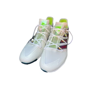 Adidas Mens Adizero Grail Baseball Cleats White Metallic Lace Up Low Top 15 New - Picture 1 of 8