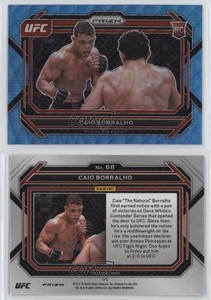 2023 Panini Prizm UFC Blue Wave Prizm Caio Borralho #68 Rookie RC