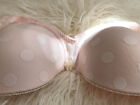 Betsey Johnson 723620 Bubble Mesh Polka Dot Bra Soft Pink Size 34DD $58 NWT