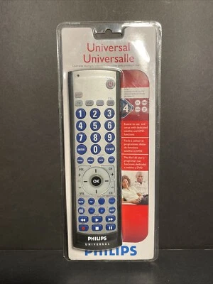 Philips 4-Function Universal Remote Control SRU3004/27 New in Package TV DVD VCR - Image 1 of 2
