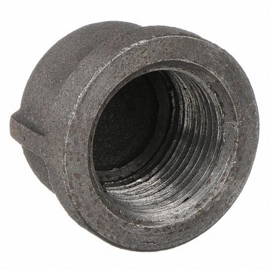4" Pipe Round Cap Malleable Iron Female NPT Threaded Class 300 GAV B30033C3040C - Image 1 of 1