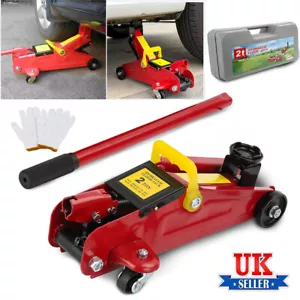 2 Ton Tonne Hydraulic Trolley Floor Jack Car Van With Plastic Storage Carry Case - Picture 1 of 13