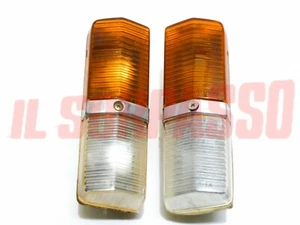 Front Turn Signals Right + Left Bicolor Fiat 125 Sedan 1st Series Original - Picture 1 of 2