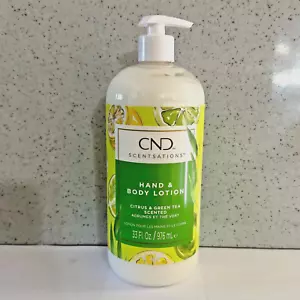 CND Hand & Body Scentsations Citrus & Green Tea Lotion 976 ml / 33 oz * NEW * - Picture 1 of 2