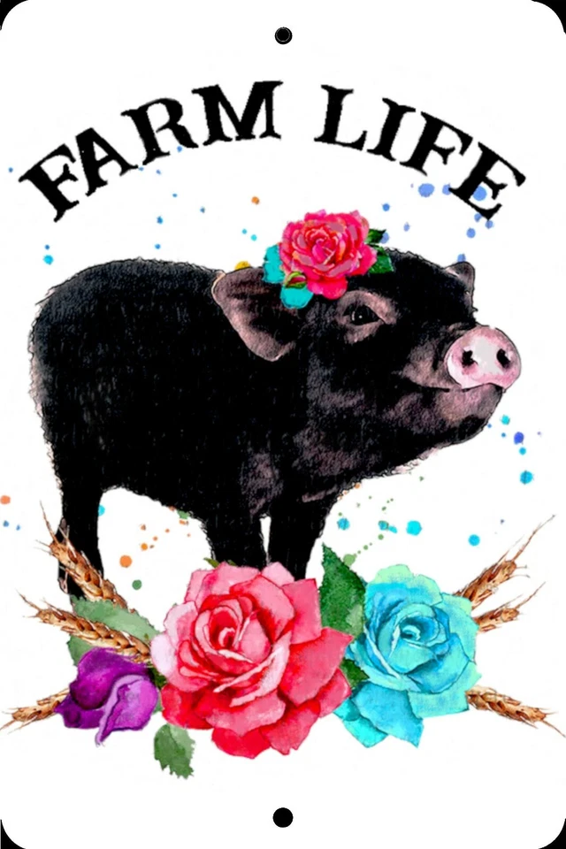 Фермерская жизнь, день рождения, домашний знак, домашний декор металлический алюминий, США - Изображение 1 из 1