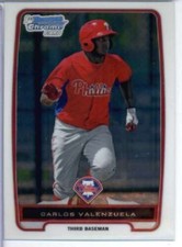 2012 Bowman Chrome Prospects #BCP165 Carlos Valenzuela Phillies NM-MT 