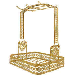 Soporte para tazas de café dorado para tazas de café platillo estante para tazas soporte para plato de té - Imagen 1 de 12