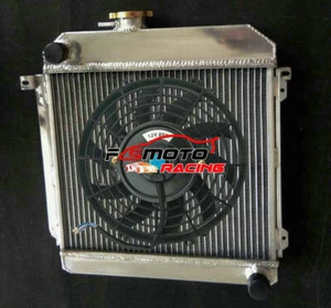 Alu Radiator + Fan For 1975-1984 BMW E21 315 316 318 318i 320 320i M10 manual MT - Bild 1 von 7