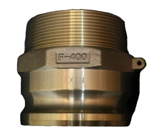 Dixon Valve 400-F-BR 4" Brass Male Adapter X Male Npt - Picture 1 of 2