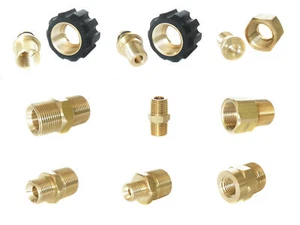 Nippel Reduktion Adapter für Kärcher Hochdruckreiniger Lanze M22 M18 1/4 3/8 - Bild 1 von 23