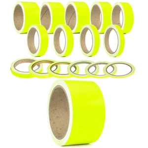 Neon Gelb Zierstreifen 90mm Leuchtfarbe Klebeband Folieren Wrap Art Design Auto - Picture 1 of 5