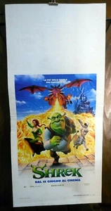 locandina playbill SHREK ANIMAZIONE prima edizione 2001 - Picture 1 of 3