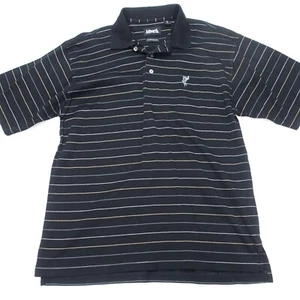 Ashworth Polo Shirt Men's L Striped Cotton Fine Mercerized Short Sleeve Collared - Picture 1 of 7