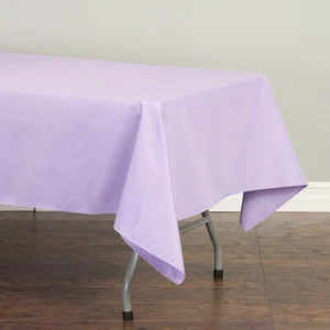 60 x 126 in. Rectangular Polyester Tablecloths for 8 ft. Tables Banquet Party - Picture 1 of 42