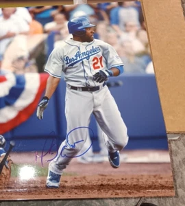 Marlon Anderson Los Angeles LA Dodgers SIGNED 8X10 Photo COA MLB AUTOGRAPHED 2 - Picture 1 of 1