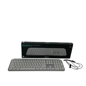 Logitech MX Keys S Keyboard Pale Gray NO DONGLE #UMP7857 (TC) - Picture 1 of 12
