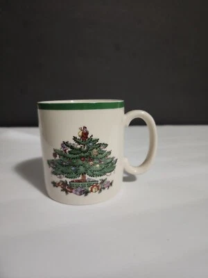 SPODE Christmas Tree Coffee Cocoa Cup Mug Made in England Unused FREE SHIPPING - Image 1 of 4