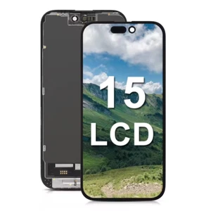 OLED INCELL 3D Wyświetlacz dotykowy Ekran dotykowy Czarny do iPhone 15 - Zdjęcie 1 z 2
