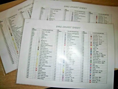 Diamond Painting - Farbliste - Farbtabelle