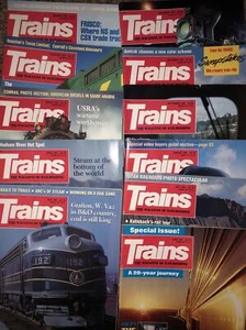 Trains 1991 Magazine 11 Issues Jan Feb Mar April May June July Aug Sept Nov Dec - Picture 1 of 6