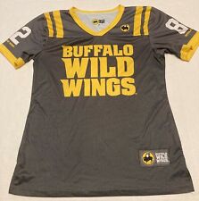 Buffalo Wild Wings Bartender Employee Uniform Women Medium Gray Jersey #82