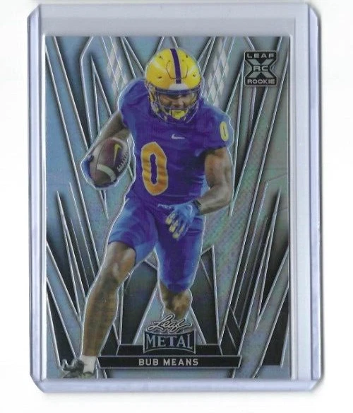 2024 Leaf Metal Draft BUB MEANS Silver Prismatic Rookie XRC RC SP #118