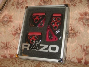 RÄZO RP 104REH Sportpedale GT Spec Pedal Set von Car Mate - rot/schwarz/silber NEU - Bild 1 von 13