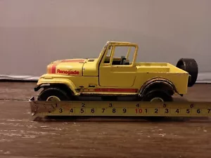 vintage ertl Diecast jeep renegade yellow top off - Picture 1 of 14