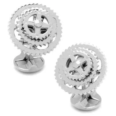 Sterling Silver Cyclist Cufflinks - Image 1 of 4