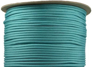 Turquoise - 550 Paracord Rope 7 strand Parachute Cord - 1000 Foot Spool - Picture 1 of 6