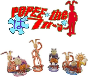 Popee the Performer Acrylic Stand Set of 4 with Kedamono Mask Stickers Japan New - Picture 1 of 8