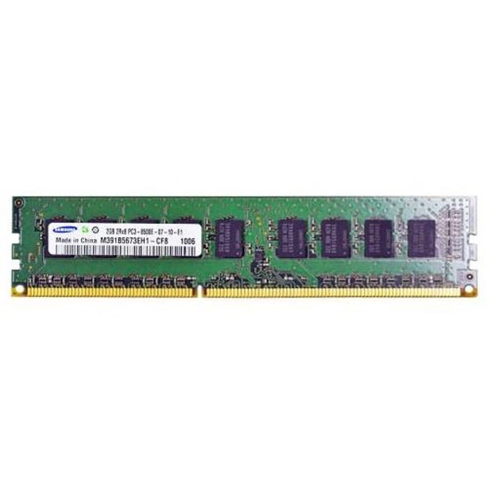 OEM Samsung 2GB 2Rx8 PC3-8500E-07-10-E1 Memory Module M391B5673EH1-CF8 1002 - Image 1 of 1
