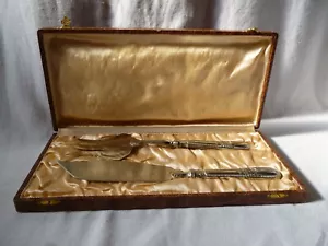 Posate da portata per ghiaccio Metal Blanc scatola originale bordo perlato campane - Foto 1 di 9