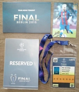 TICKET 1 Bodygard Menü UCL Finale 6.6.2015 Juventus FC vs FC Barcelona # Messi - Picture 1 of 3