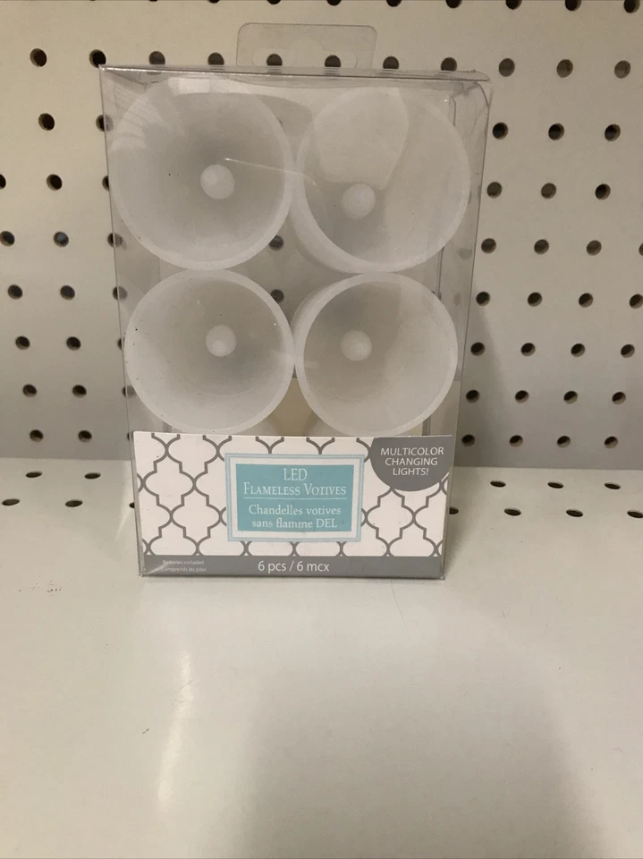 Luces cambiantes LED sin llama 6 piezas multicolores Foto 1 de 1