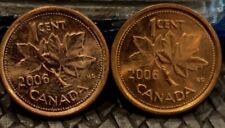 🇨🇦 2006 Canada 1 Cent RCM Magnetic Pair Of 2 Coins