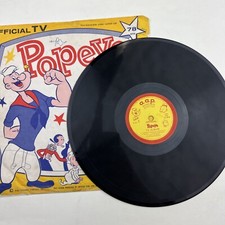 Popeye Official TV 78 Record Album, Captain Allen Swift, Associated Artists,1956
