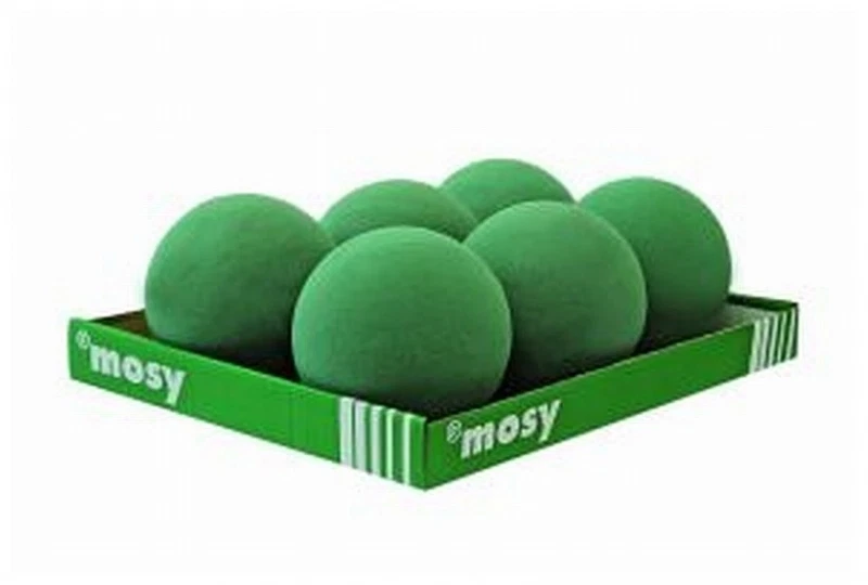 Steckschaum - Kugel, 6 cm, 10 Stck, Steckschwamm, mosy Steckmoos, Kugeln, rund