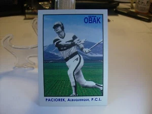 2010 TriStar Obak Baseball #48 - Tom Paciorek - Albuquerque Dukes 10-631 - Picture 1 of 2