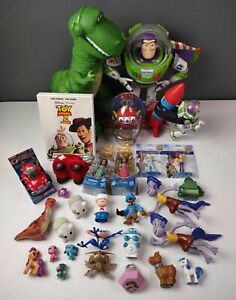 Toy Junk Drawer Lot Toy Story Buzz Lightyear Rex Alien Rusty Rivets Aladdin Luca