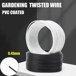 Corbatas de alambre recubiertas de plástico 1 rollo para arnés, jardinería y embalaje - Imagen 1 de 8