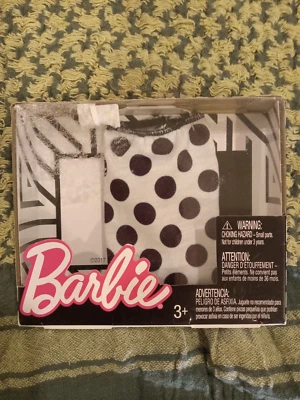 Barbie Fashions #7 Polka Dot Pencil Skirt FPH29 Fits All Body Types Curvy  S1 - Image 1 of 2