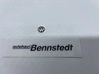 ~VW Emblem 3C0837891~Schlüsselblende VW Schwarz Chrom 10mm~ - Bild 1 von 2