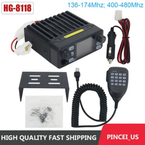 Radio Móvil HG-8118 25W Transceptor VHF UHF 136-174Mhz 400-480Mhz Radio Coche - Imagen 1 de 11