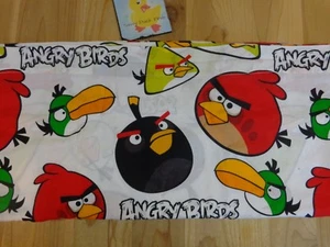 ANGRY BIRDS Flat Sheet for TWIN BED 2012 Cotton Blend Hal Chuck Terance  - Picture 1 of 4