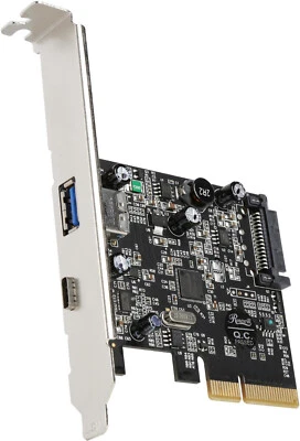 Rosewill RC-509 PCI-E (PCI Express) to USB 3.1 (Type A + Type C) Expansion Card - Image 1 of 3
