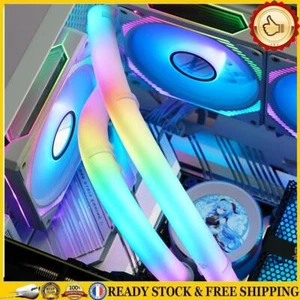2 pièces/ensemble tuyau Aura Sync Tubes refroidis à l\'eau 5V 3PIN ARGB PC boîti - Bild 1 von 12