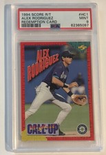 1994 Score Rookie Traded Call Up Redemption #HC1 Alex Rodriguez RC PSA 9 Low Pop