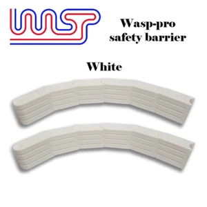 Slot Car Track Scenery White Barriers x 12 1:32 Scale NEW Wasp - Picture 1 of 4